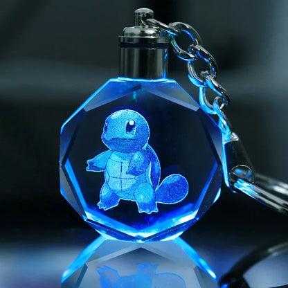 Porta-chaves de Vidro LED - Pokémon Squirtle