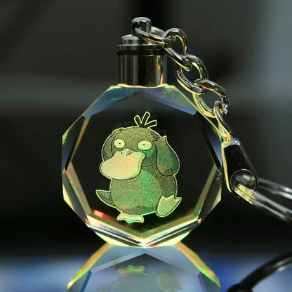 Porta-chaves de Vidro LED - Pokémon Psyduck