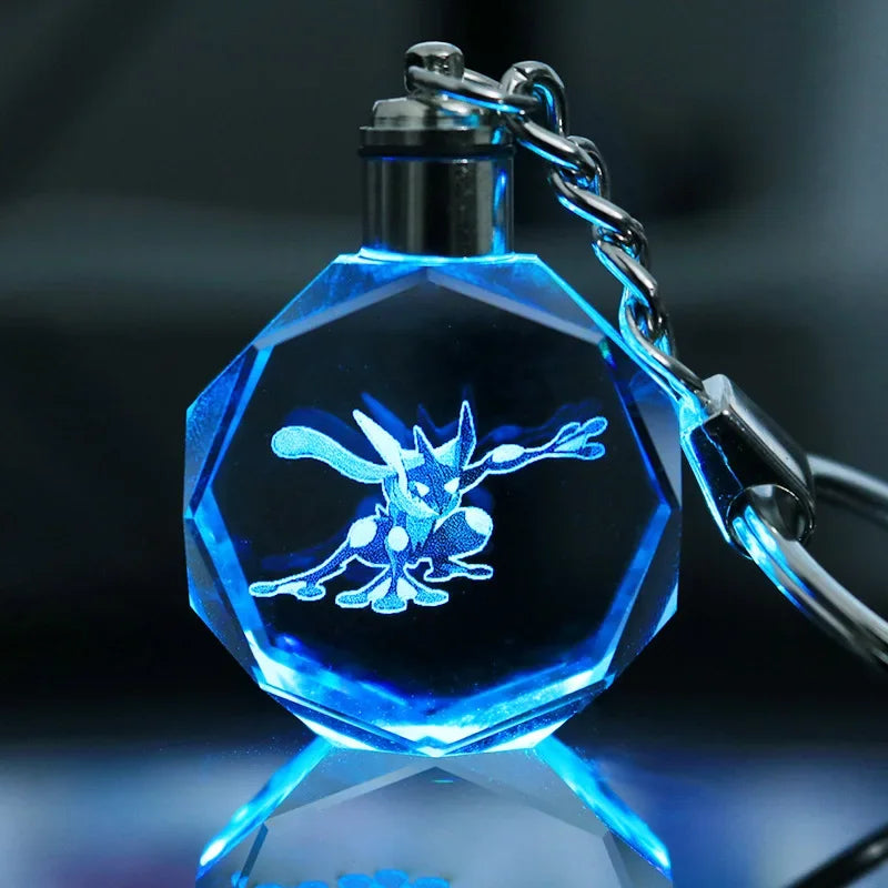 Porta-chaves de Vidro LED - Pokémon Greninja